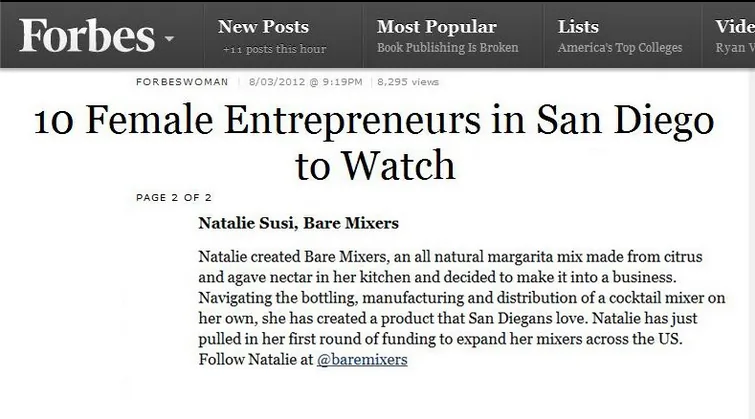 Forbes Top 10 Female Entrepreneurs
