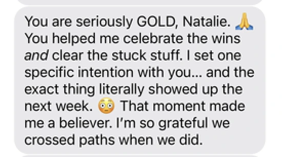 Client text: You are seriously GOLD