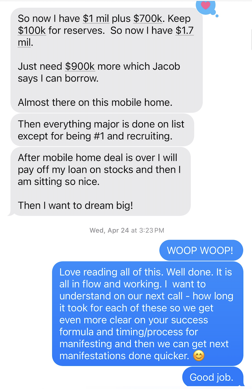 Agent text, Scott on deals