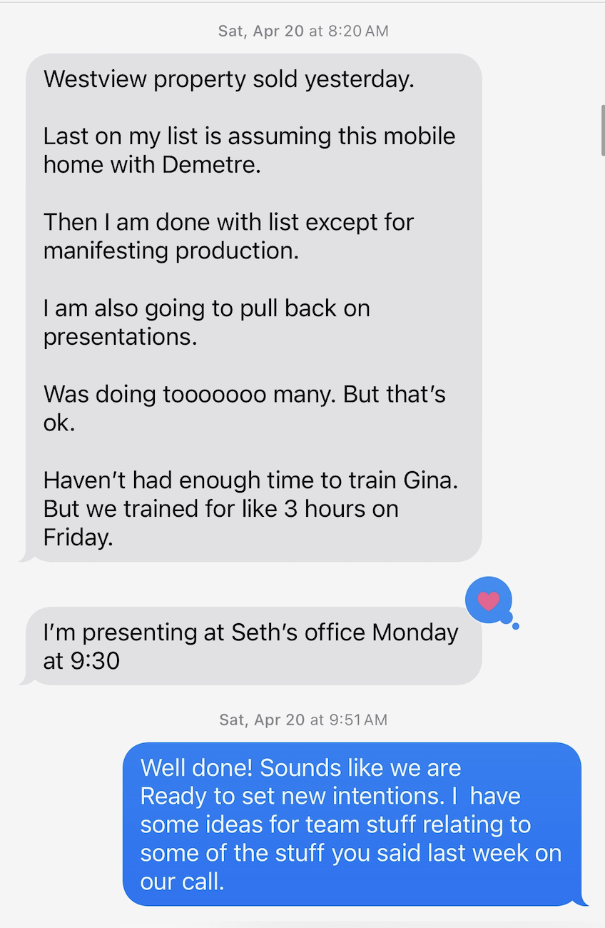 Agent text, Scott on production